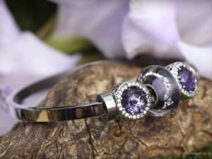 DSA3020 | Gedenk dames armband met crematie-as