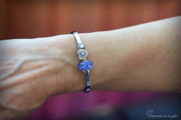 DSA3009 | Gedenk dames armband met crematie-as - Afbeelding 7