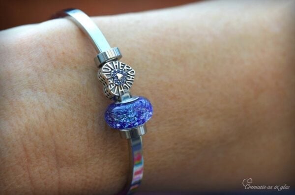 DSA3009 | Gedenk dames armband met crematie-as - Afbeelding 8