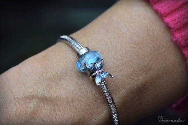 DSA3014 | Gedenk dames armband met crematie-as - Afbeelding 4