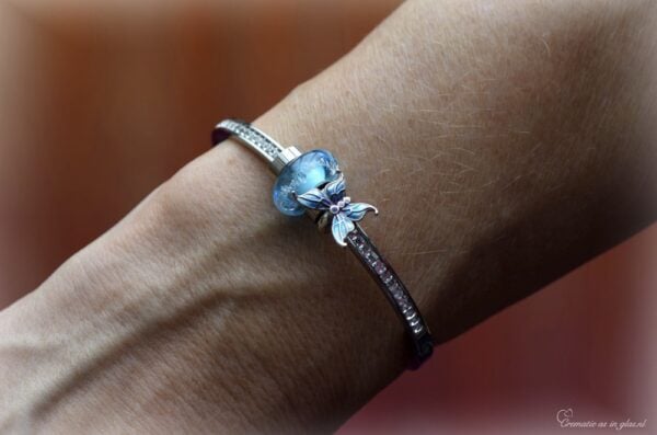 DSA3014 | Gedenk dames armband met crematie-as - Afbeelding 7