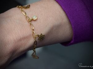 DSA3012 | Gedenk dames armband met crematie-as